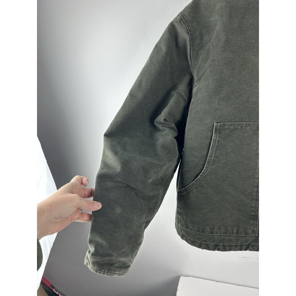 Carhartt Faded J22 MOS Moss Green Arctic Jacket Size 2XL XXL WORKWEAR DUCK - Picture 4 of 16